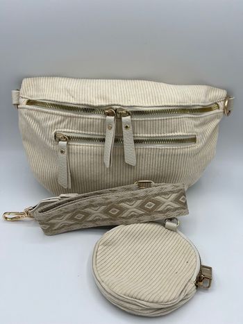 Sac banane bandoulière velours