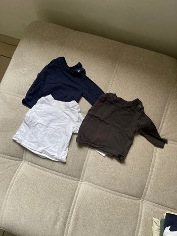 Lot 3 t shirt manches longues