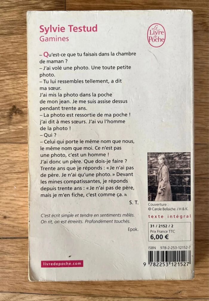 Livre Gamines Sylvie Testud - photo numéro 2