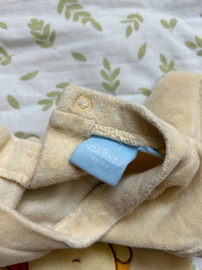 pyjama grenouillère jaune winnie 6 mois disney - photo numéro 5