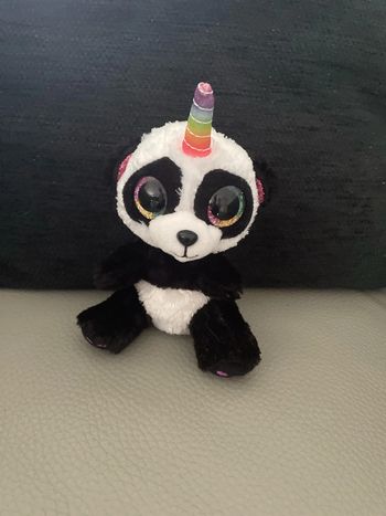 ty peluche doudou panda licorne enfant collection 15 cms