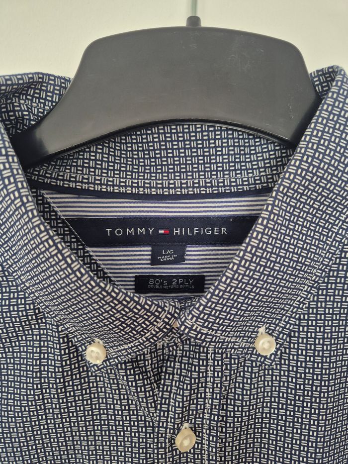Chemise vintage 80's 2PLY - Tommy Hilfiger - Taille L - photo numéro 7