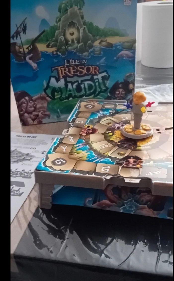 Jeu de société L'Île du Trésor Maudit  Lansay complet et en parfait état - photo numéro 9