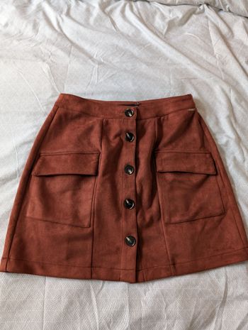 Jupe velours camel