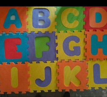 Dalles en mousse alphabet et chiffres