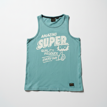 Débardeur Superdry turquoise "Amazing" Vintage Taille M