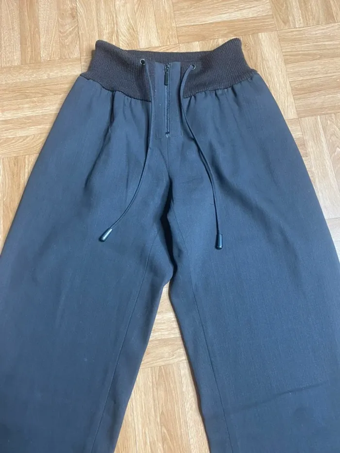Pantalon rare vintage Plein Sud taille haute marron coupe large cargo (NEUF) - photo numéro 2