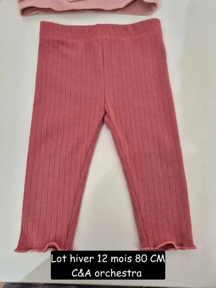 Lot hiver 9 - 12 mois 80 cm C&A baby ensemble joggings et sweat dernière collection - photo numéro 11