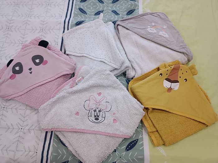 Lot de 5 sorties de bain bébé