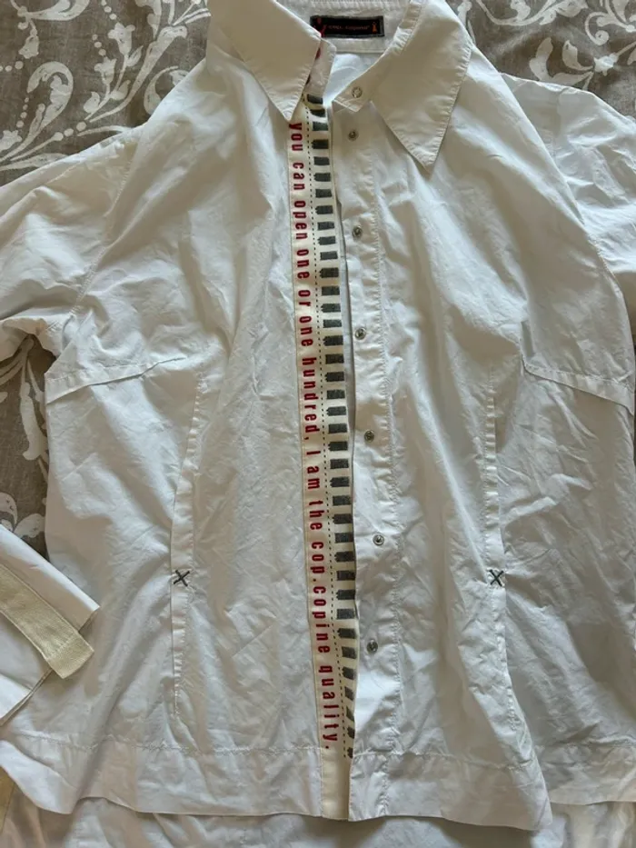 Chemise cop copine blanche taille 42 - photo numéro 2