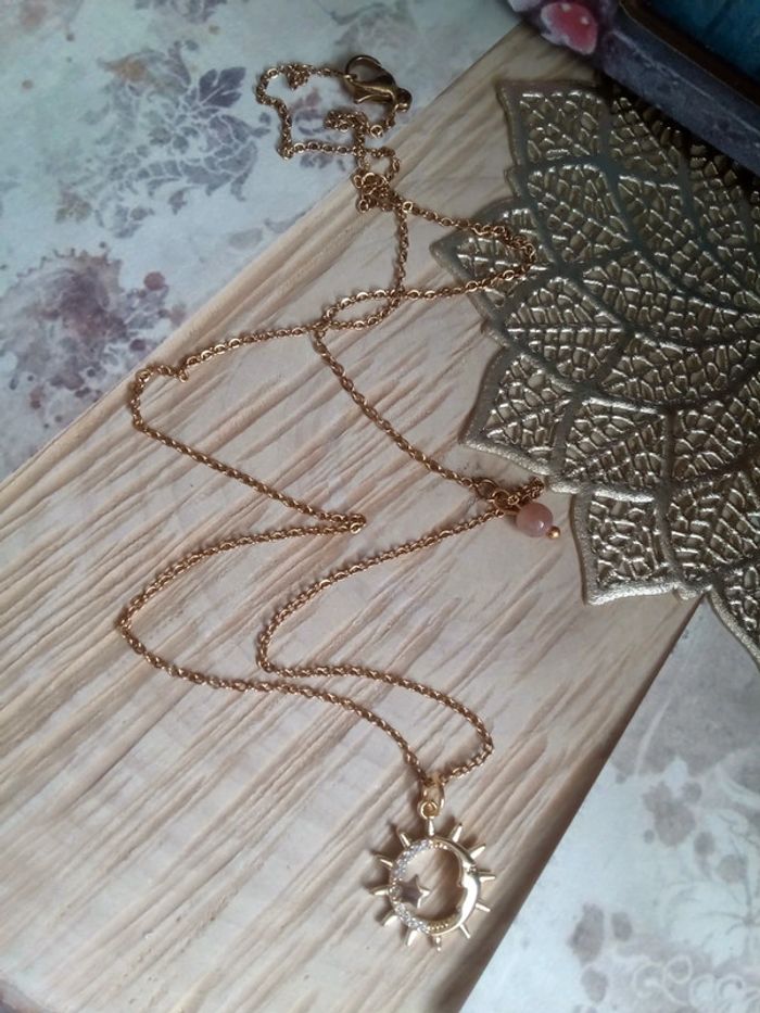 Collier soleil et pierre du soleil - photo numéro 2