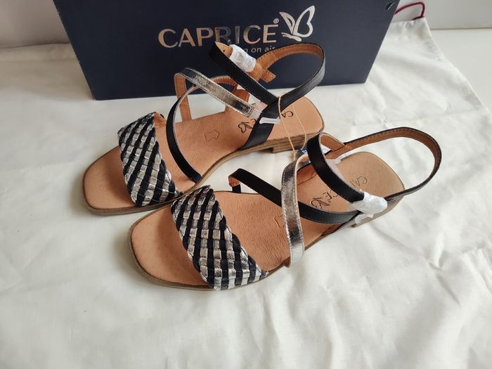 Sandales caprice en cuir véritable - photo numéro 3