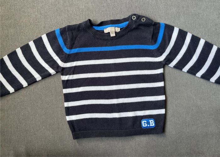 Pull fin grain de blé taille 3 mois - photo numéro 3