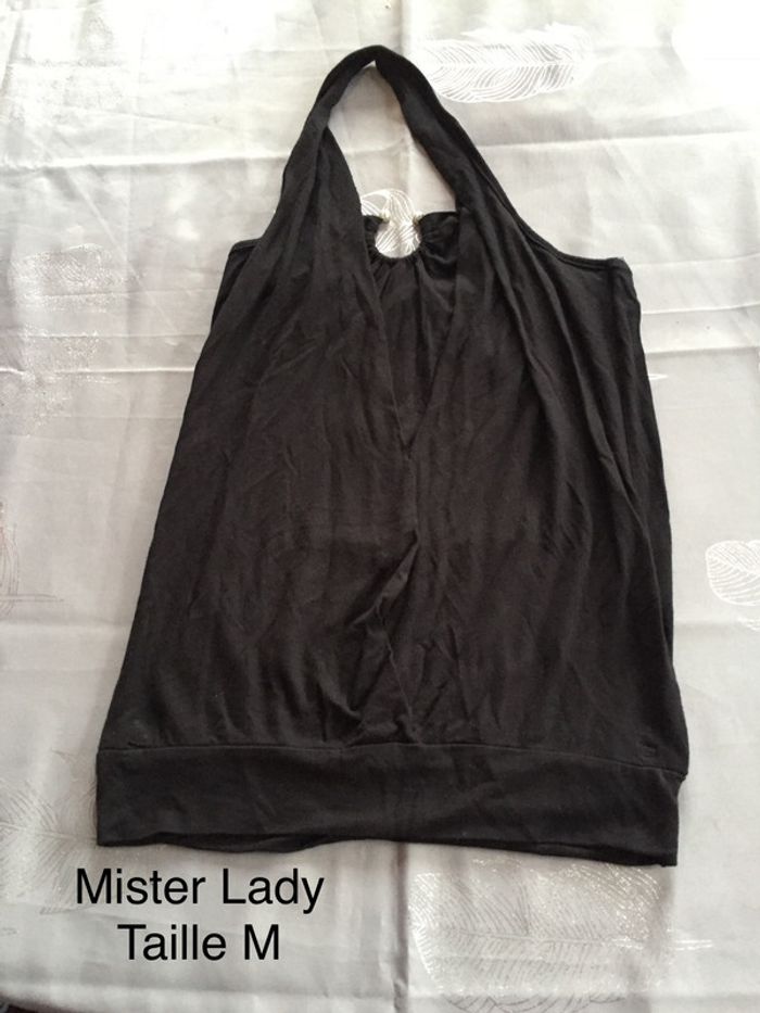 Top dos nu noir Mister Lady Taille M