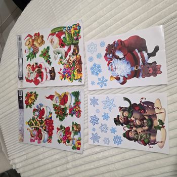 Lot stickers vitre Noël