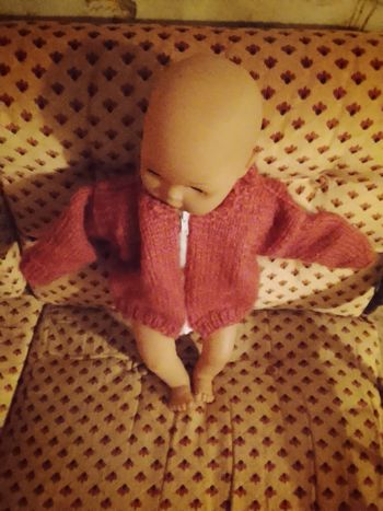 Veste fille 12 mois fait main