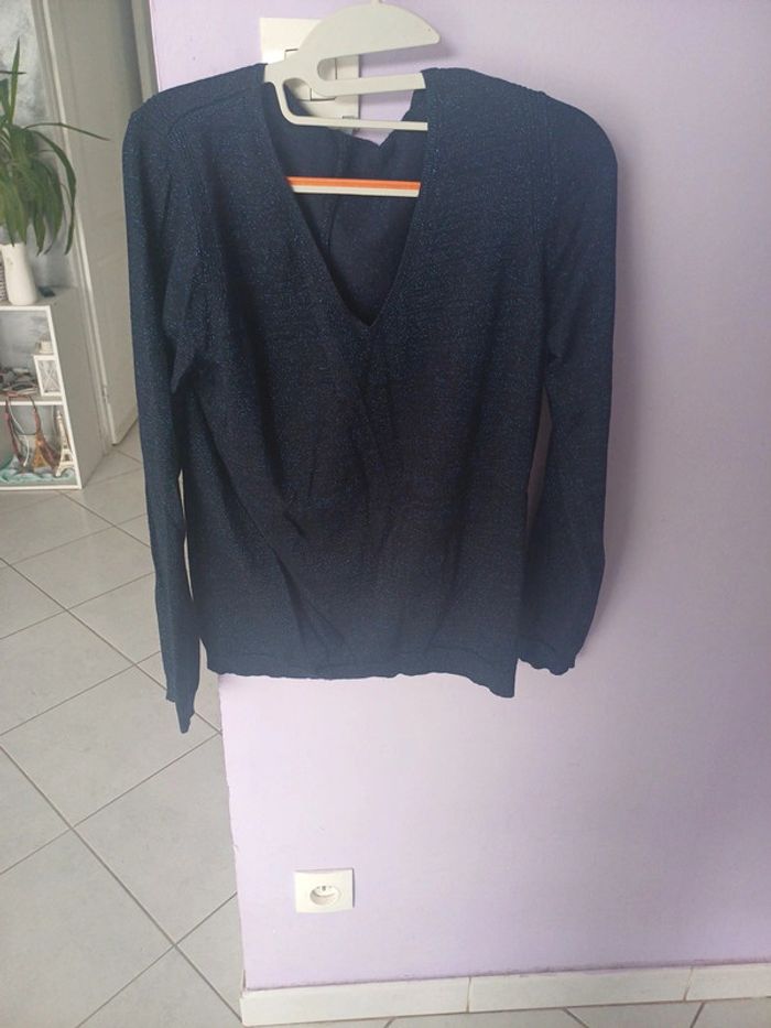 Pull femme col en V taille L