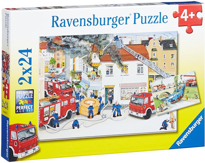 Ravensburger 08851 5 Puzzle Chez Les Pompiers 2 x 24 Pièces