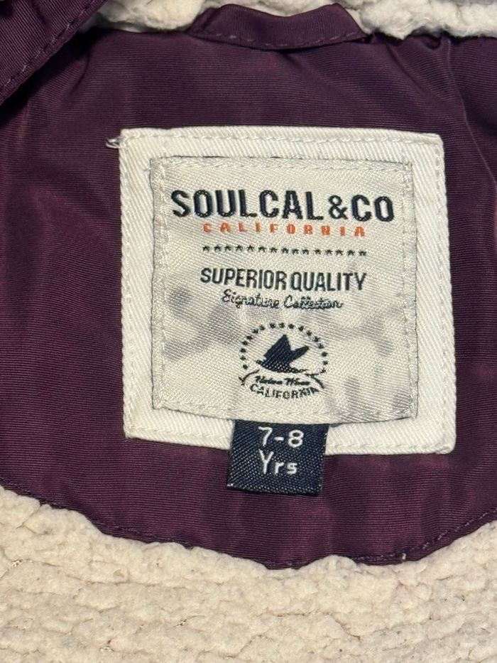 Blouson hiver fille violet - Soulcal & Co - 7/8 ans - photo numéro 5