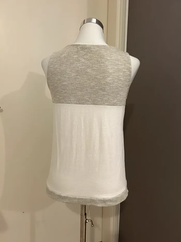 Morgan top haut blouse blanc et doré. Femme, taille M/38 - photo numéro 3