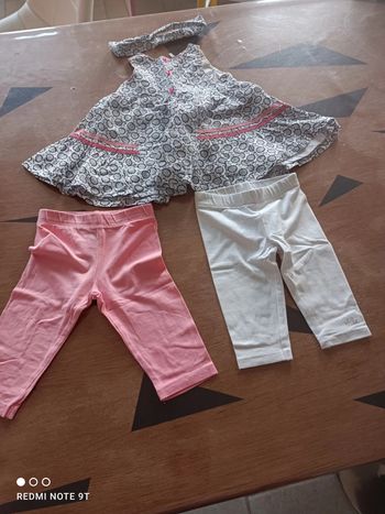 Ensemble été avec bandeau 6 mois