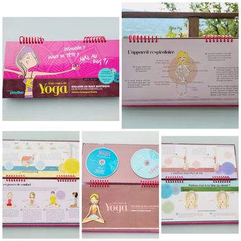 Livre chevalet Mon cours de Yoga, soulager les maux du quotidien,  2 CD