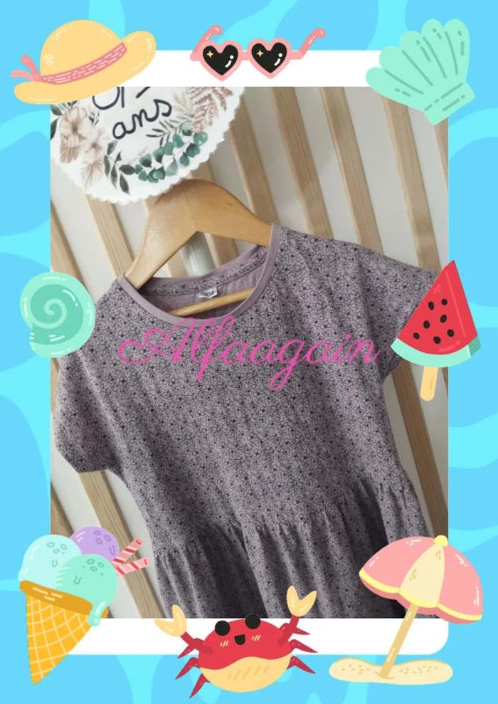 Robe violette 8/10ans - photo numéro 2