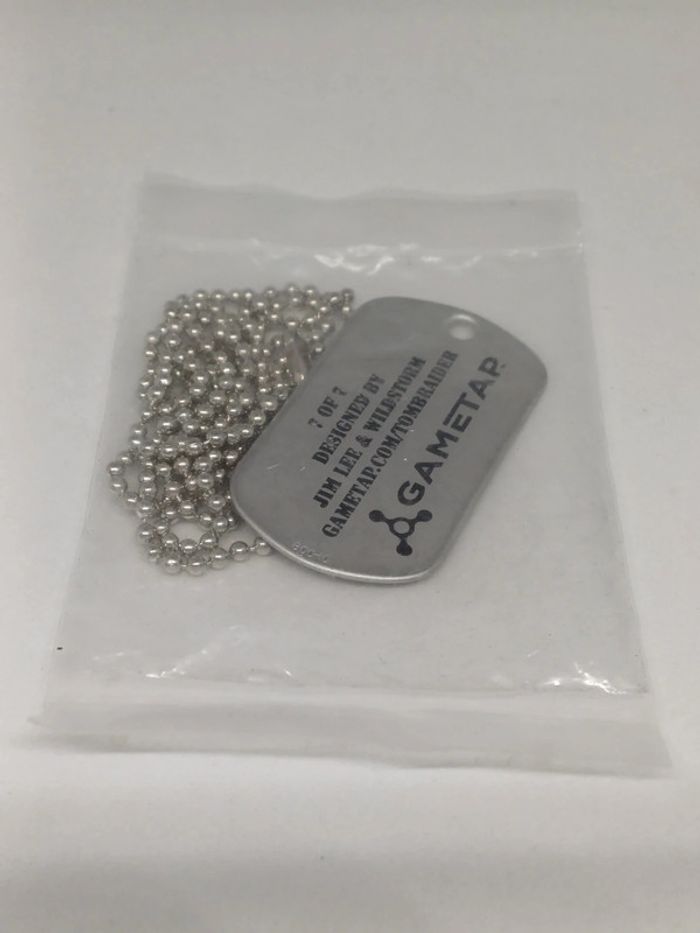 Rare Tomb Raider Lara Croft, Dog Tag numéro 7 - 2007 Gametap Re\Visioned sdcc - photo numéro 4