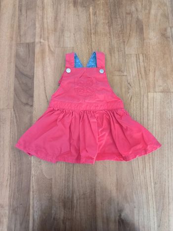 Robe salopette rouge Obaibi 3mois