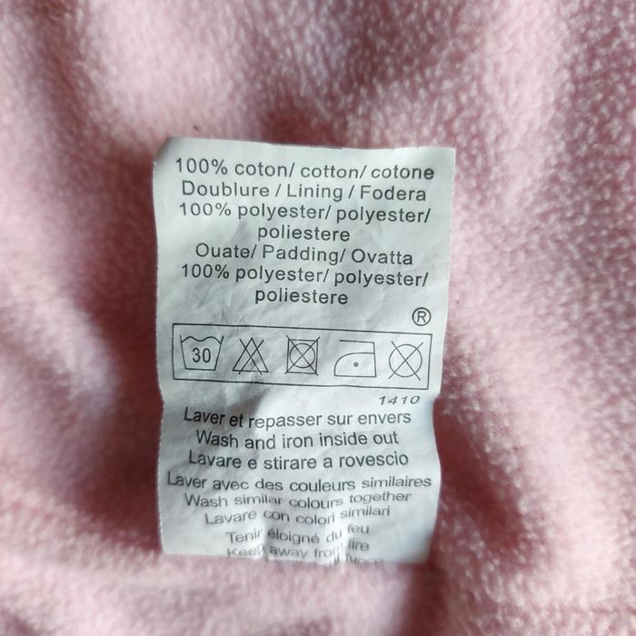 Manteau d'hiver à capuche rose fushia 12 mois "Terre de marin" - photo numéro 6