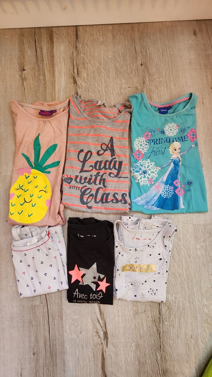 Lot de 6 tee shirt manche courte