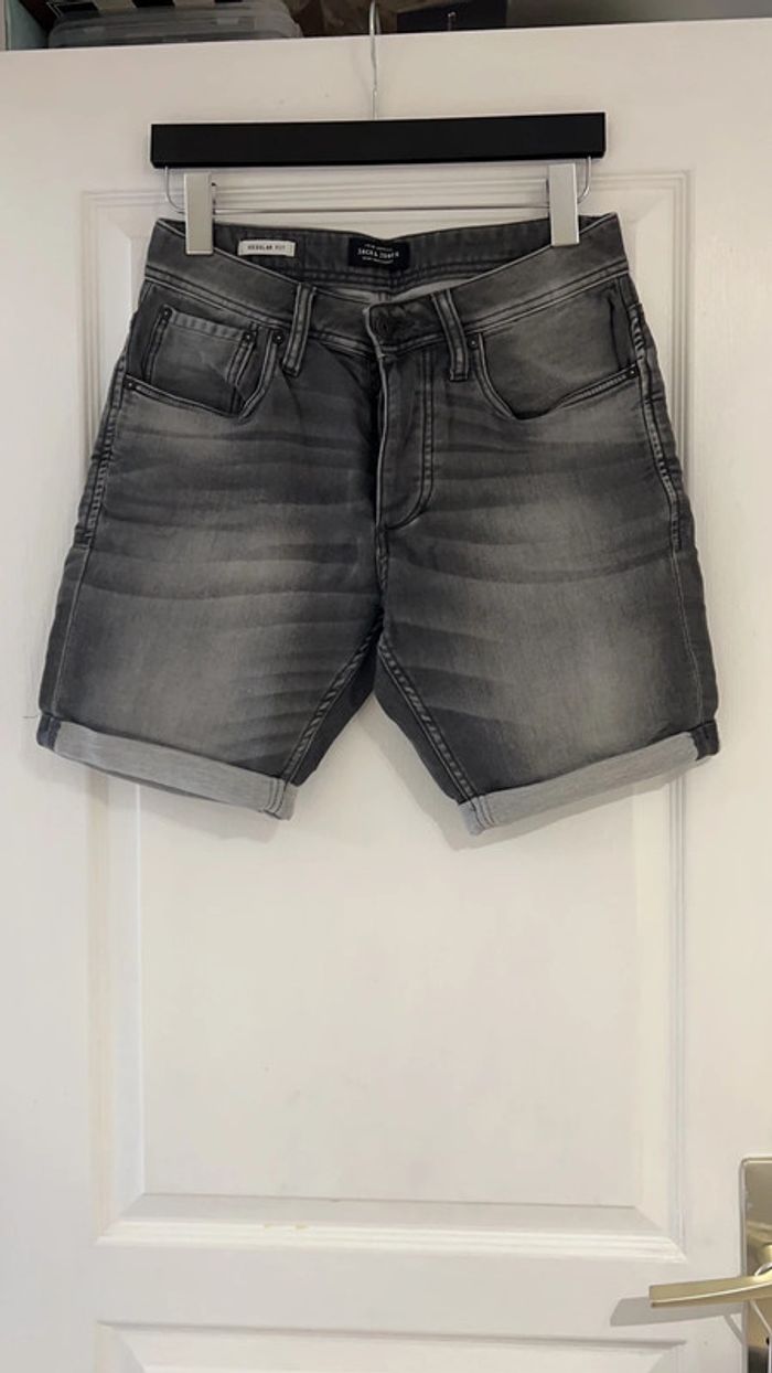 Panalon court jean homme grise