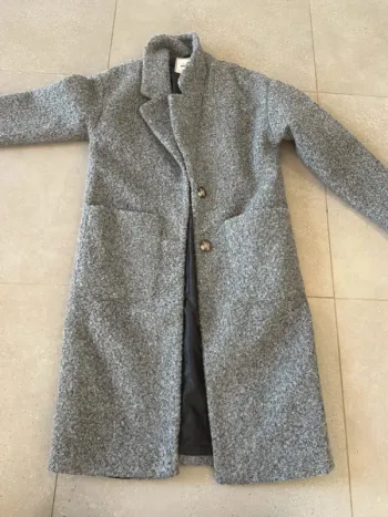 Long manteau gris Pimkie, très bon état, taille S