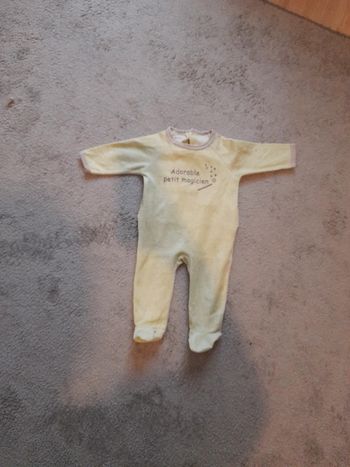 Pyjama velours petit magicien 6 mois