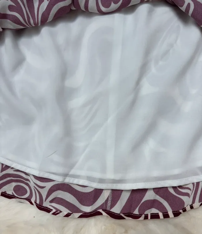 Robe droite à motifs violets taille 36 Claudie Pierlot - photo numéro 3