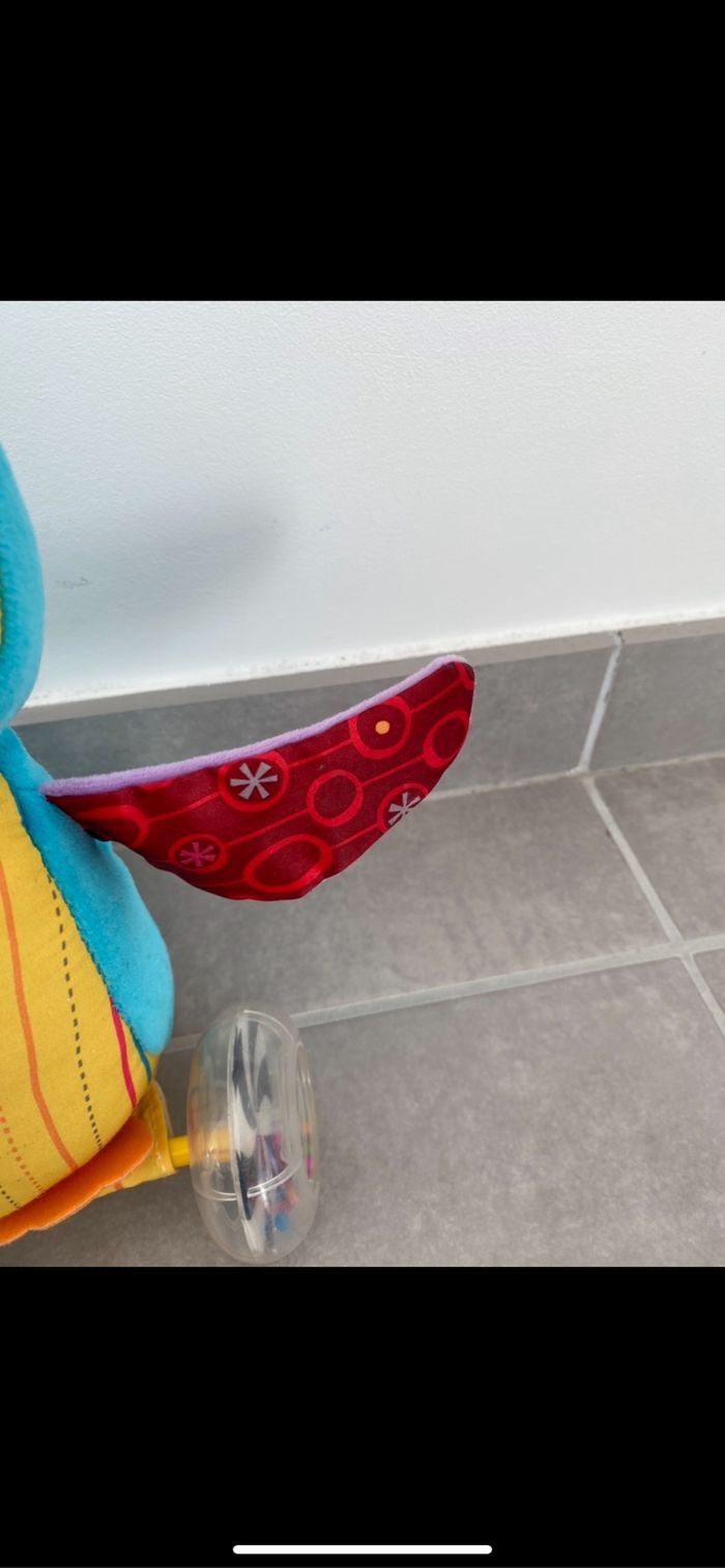 Peluche Pingouin sur roulettes à tirer - photo numéro 3