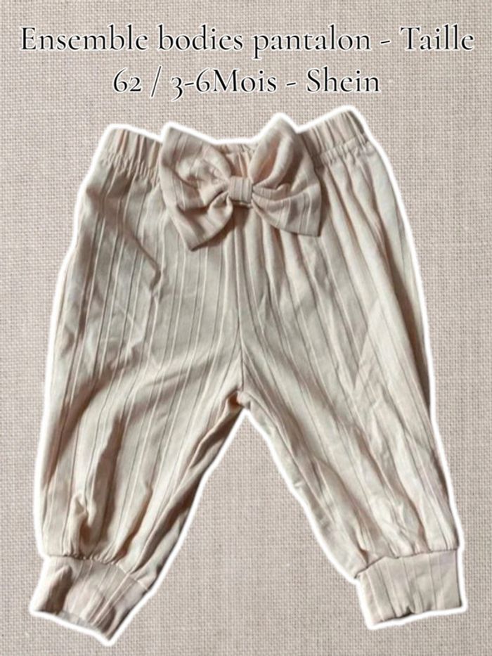 Ensemble bodies pantalon - Taille 62 / 3-6Mois - Shein - photo numéro 3