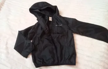 Veste coupe vent noire 6 ans
