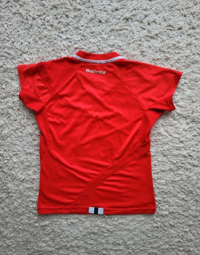 T-shirt rouge manches courtes Babolat Taille S - photo numéro 4