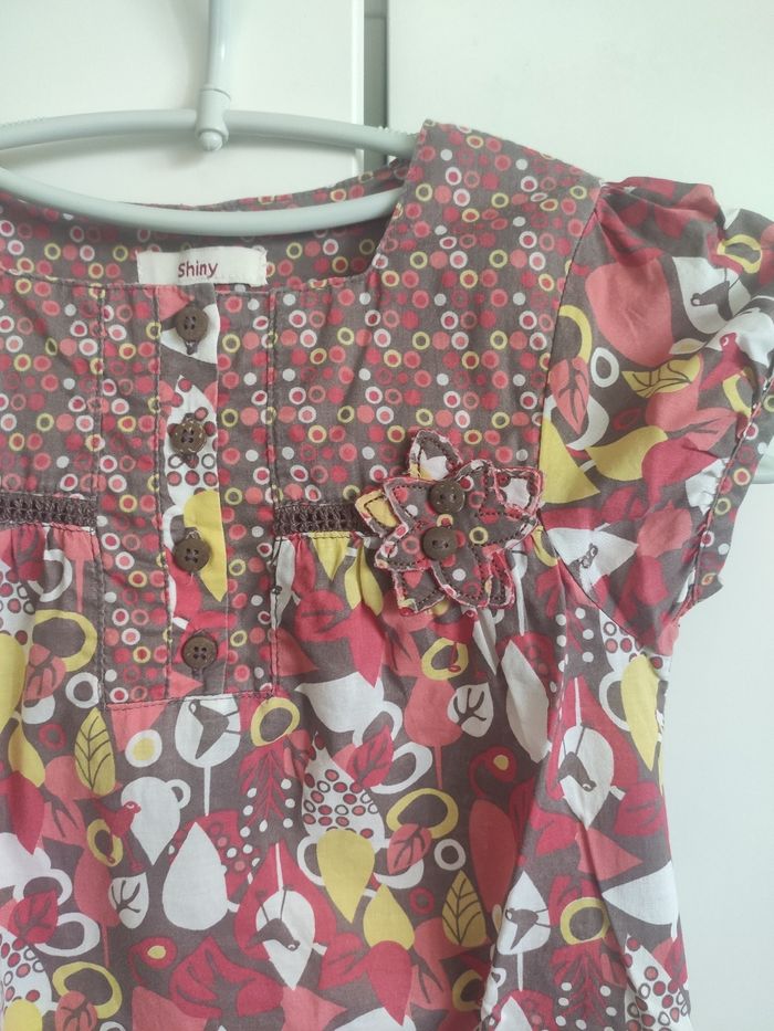 Robe multicolore rouge jaune 5 ans - photo numéro 2