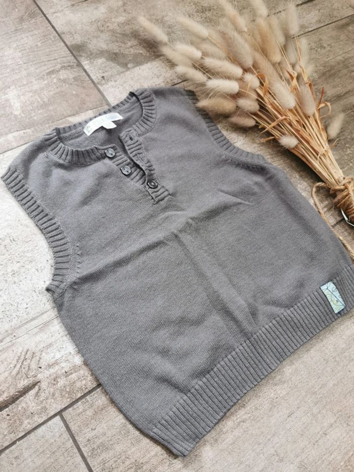 🌸Pull manches courtes 9mois marron kitchoun - photo numéro 3