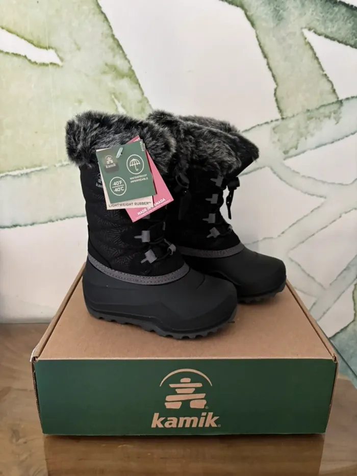Après ski Kamik bottes neige fourrées noires - photo numéro 2