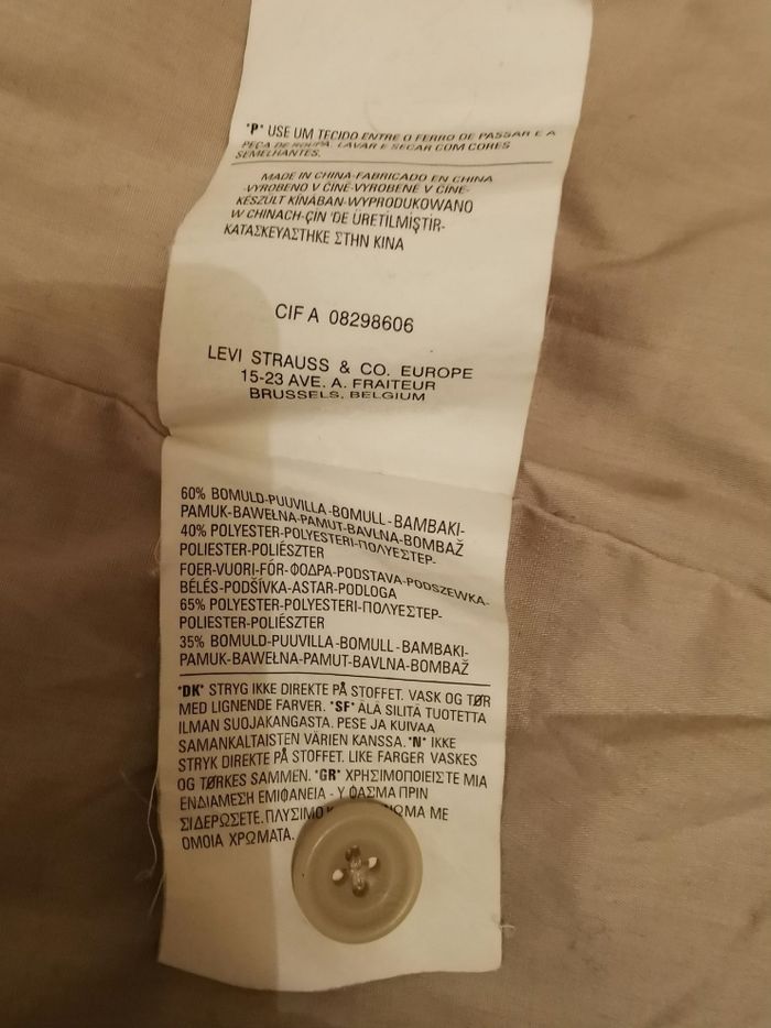 Blouson léger beige Levi's T XL - photo numéro 9