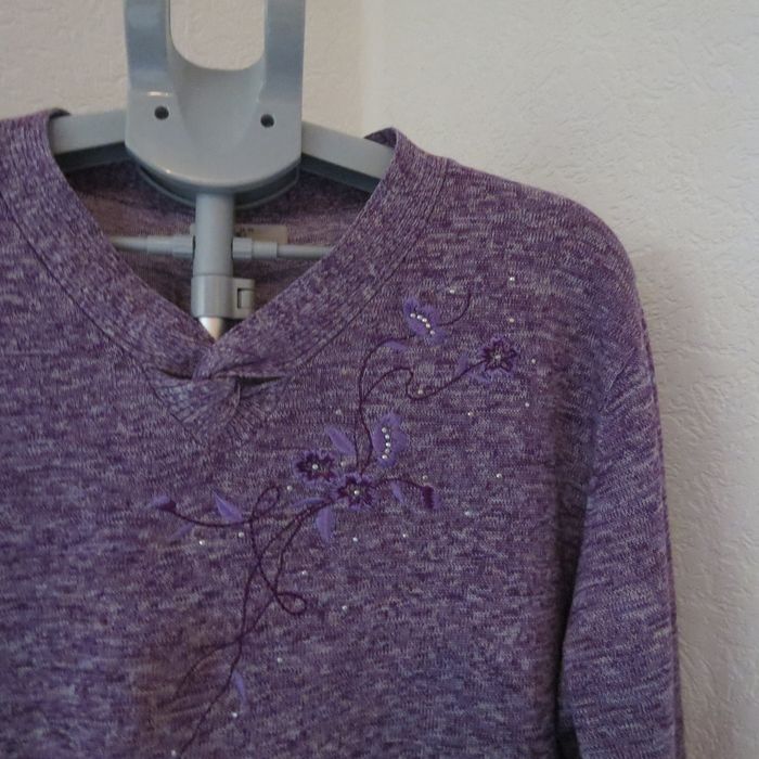 🌸 Pull violet chiné – confortable & élégant 🌸 - photo numéro 5