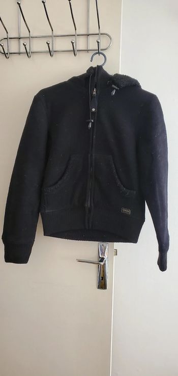 Manteau molletonné noir pimkie TS
