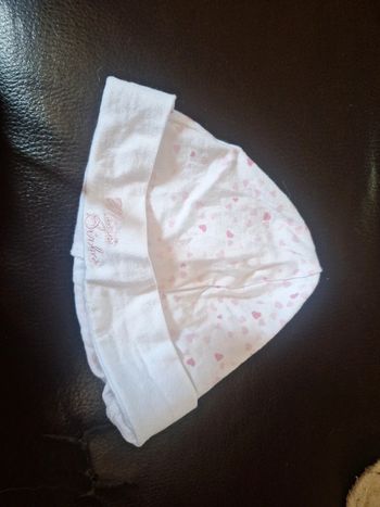 Bonnet naissance tissus