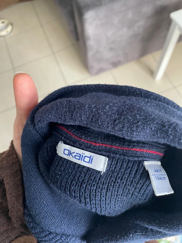 Gilet bleu marine okaidi - photo numéro 3