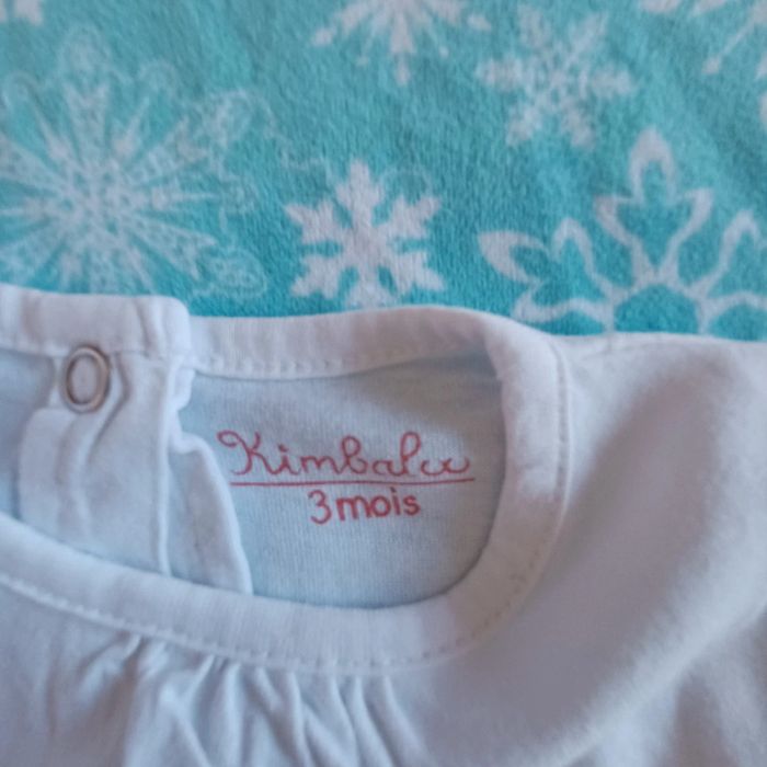 T-shirt fille 3 mois - photo numéro 4