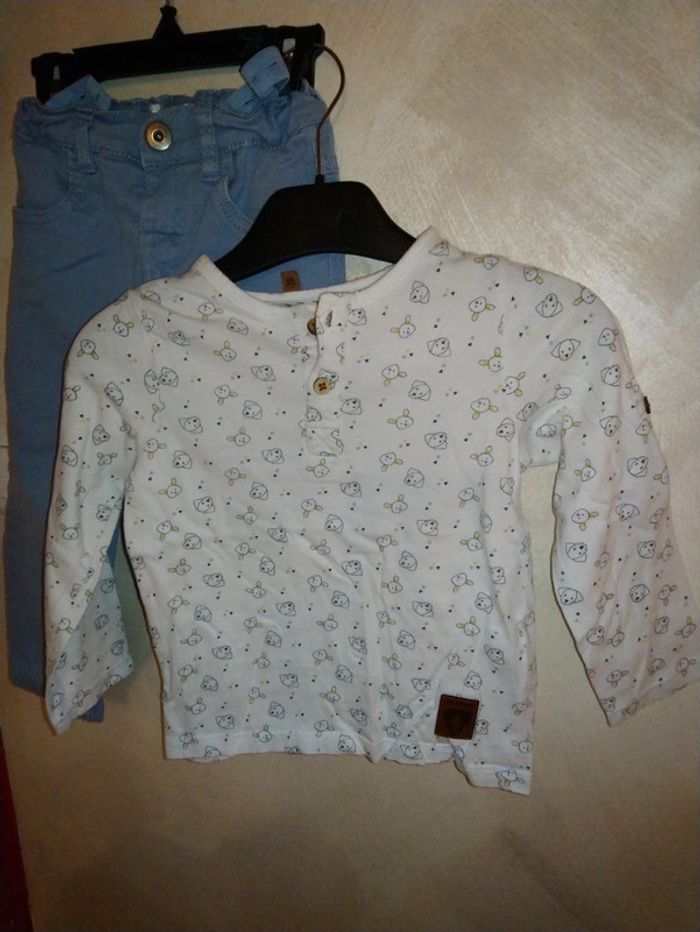 Joli tee shirt bébé manches longues taille 24 mois