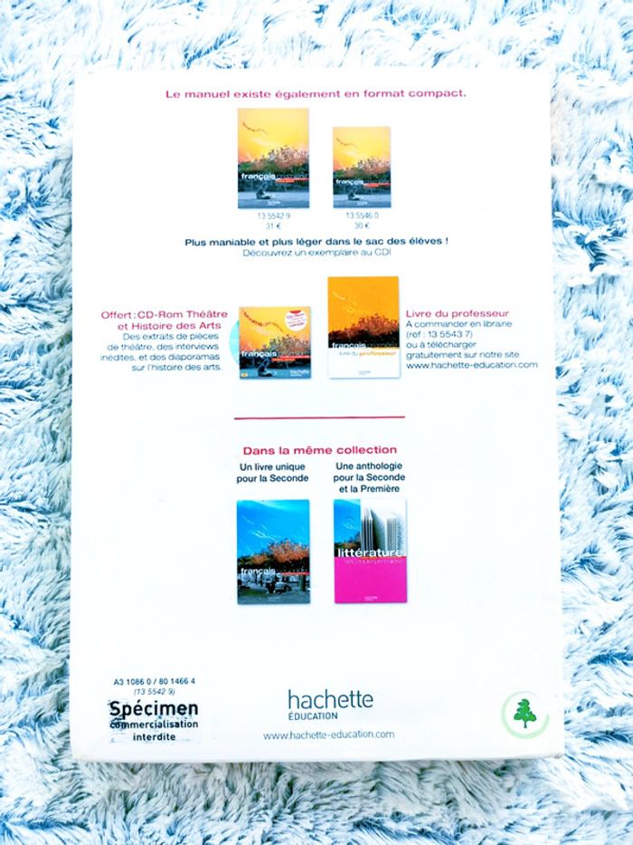 L'écume des lettres- Français 1ere- Hachette🖤 - photo numéro 2